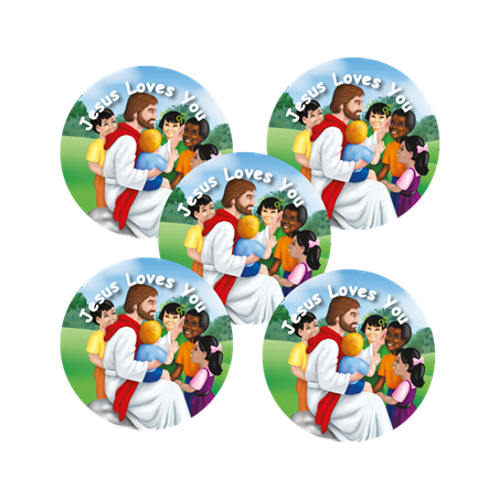 Jesus Loves Me Stickers (25 PK)
